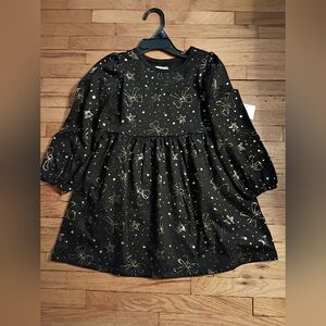 Garanimals Black Dress with Gold Accents